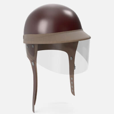 Vintage Racing Helmet Racing Helmet 1958 Style Brown