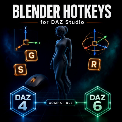 Blender Hotkeys for DAZ Daz Content