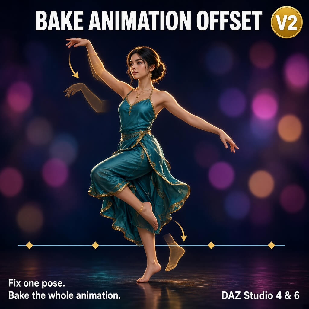 Bake Animation Offset v2 3D Render, Digital Artwork by intenzo