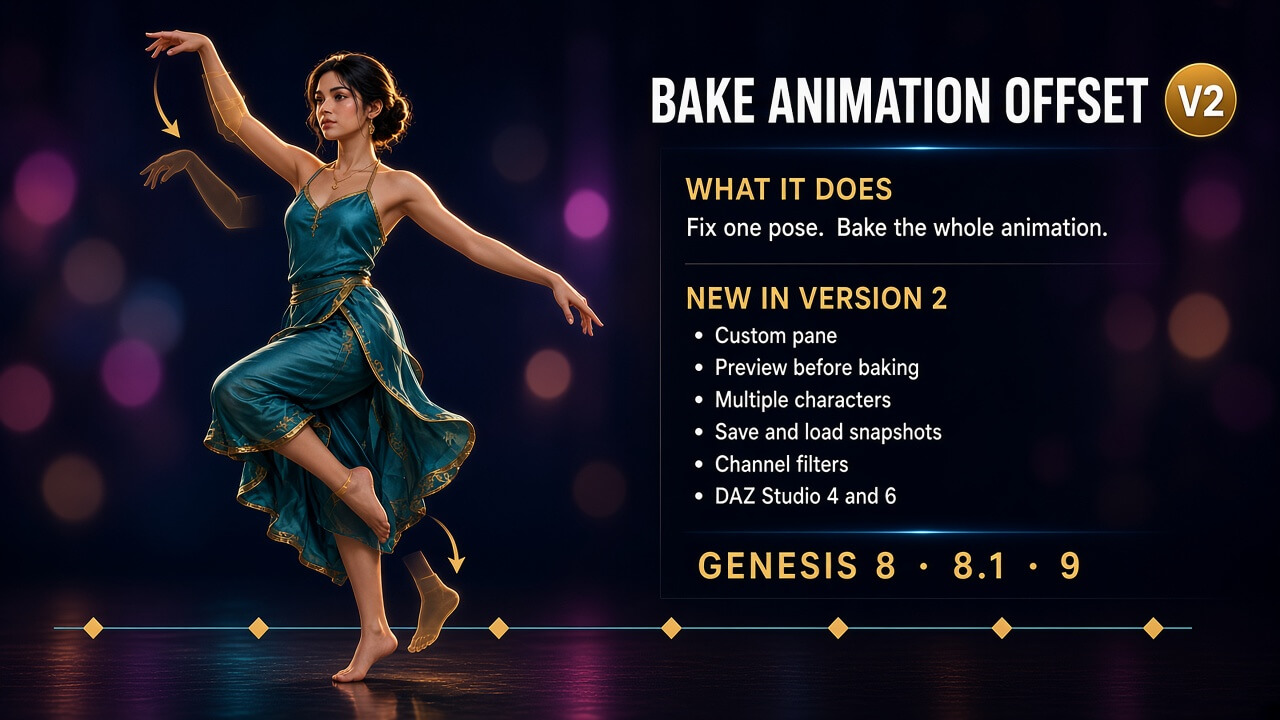 Bake Animation Offset v2 3D Render, Digital Artwork by intenzo