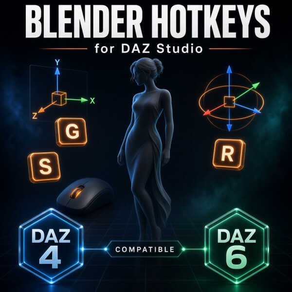 Blender Hotkeys for DAZ