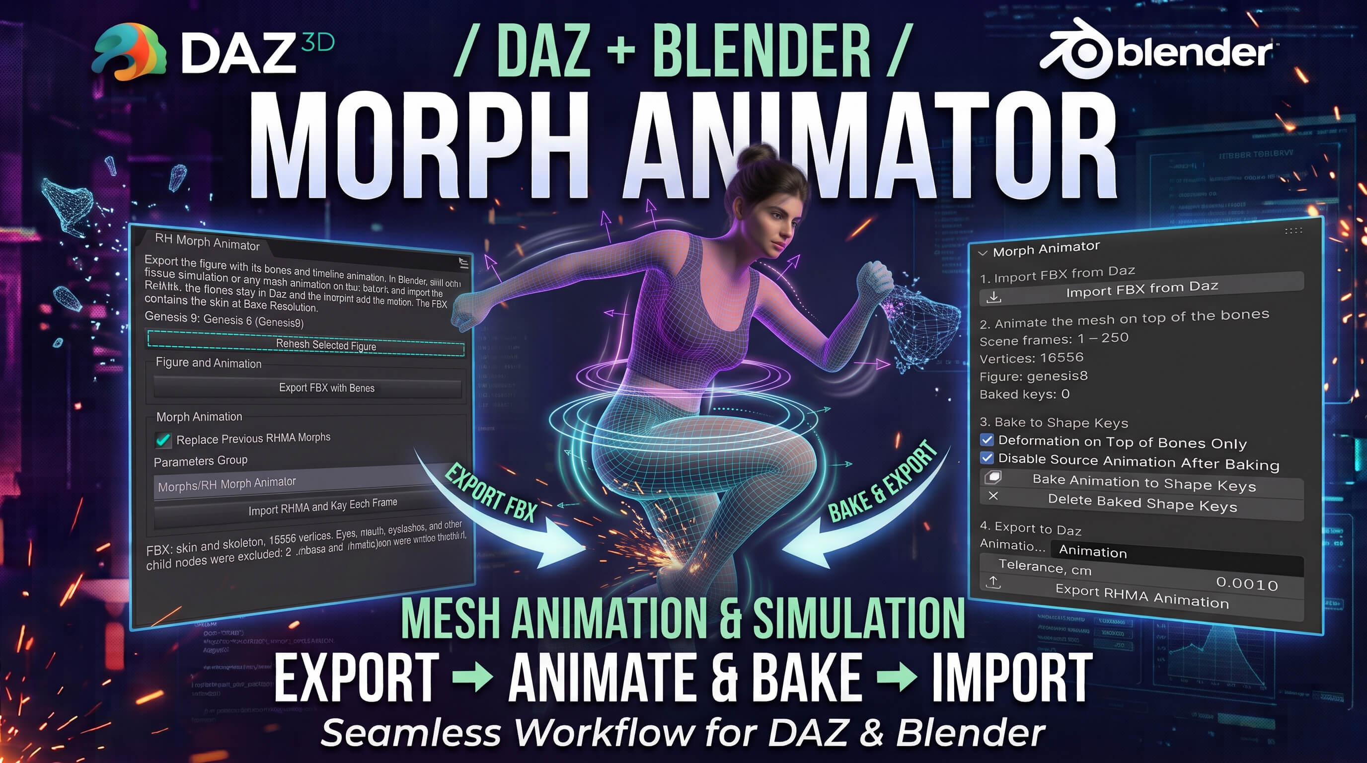 Morph Animator 3D Render, Digital Artwork by intenzo