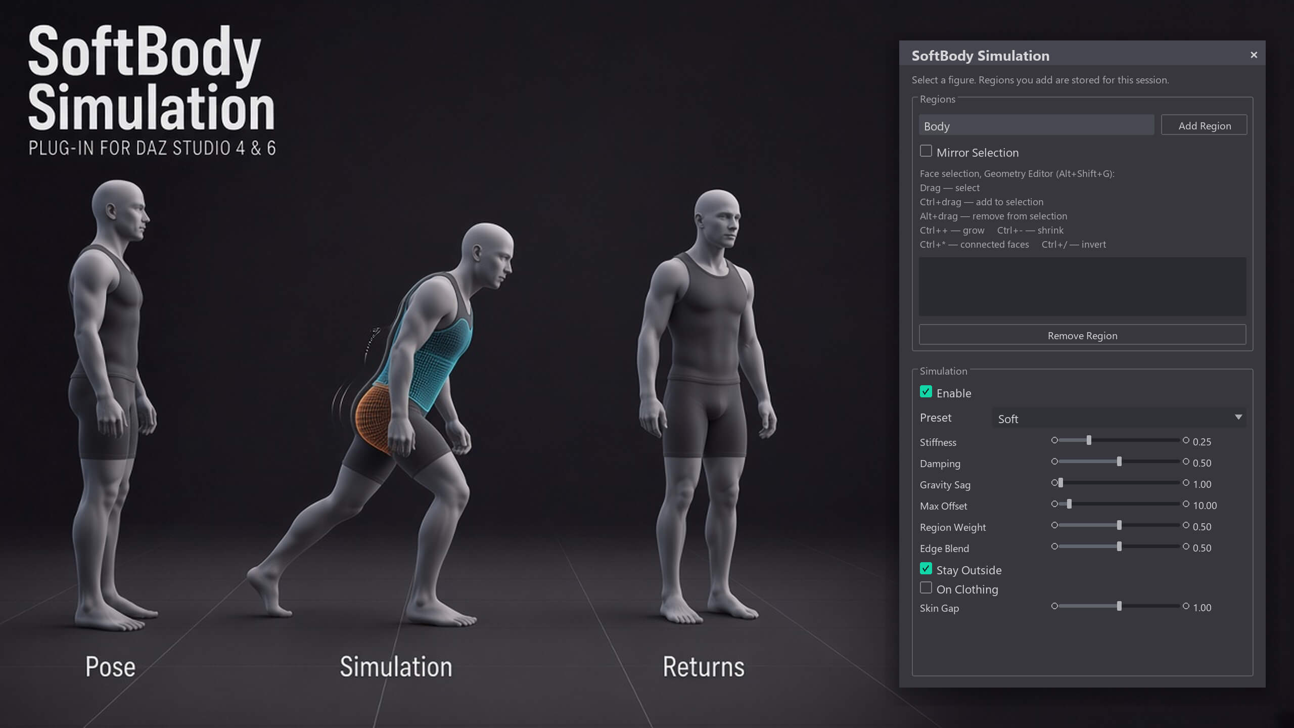 SoftBody Simulation Plugin 3D Render, Digital Artwork by intenzo