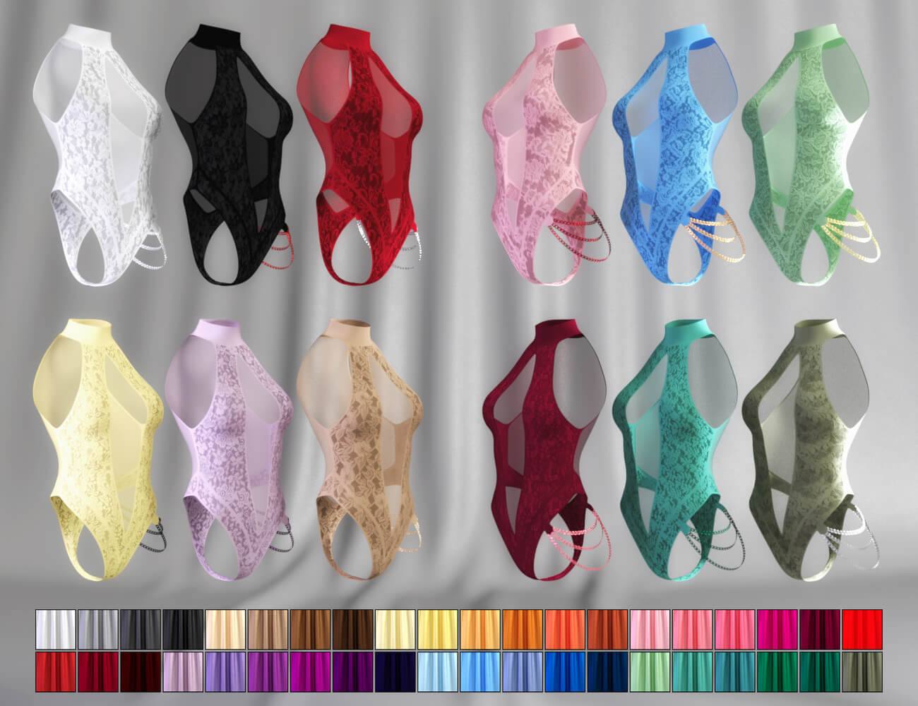 JMR dForce Sandra Bodysuit for G8F Daz Content