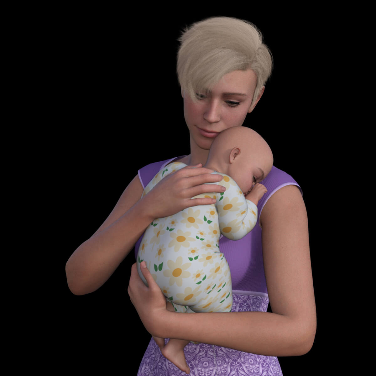 Parenthood Props and Poses for Genesis 9 Daz Content