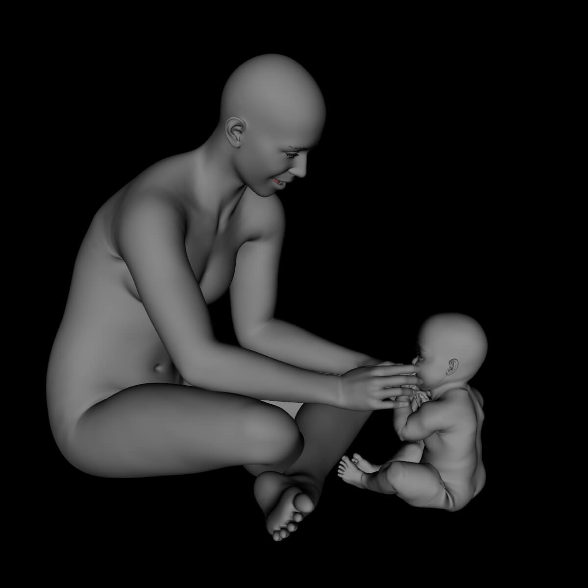 Parenthood Props and Poses for Genesis 9 Daz Content