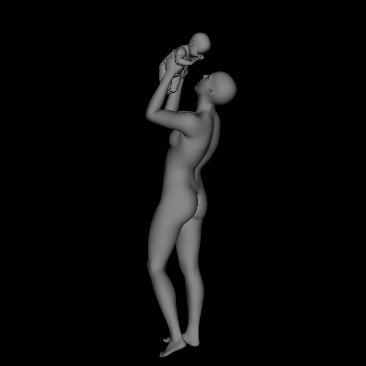 Parenthood Props and Poses for Genesis 9 Daz Content