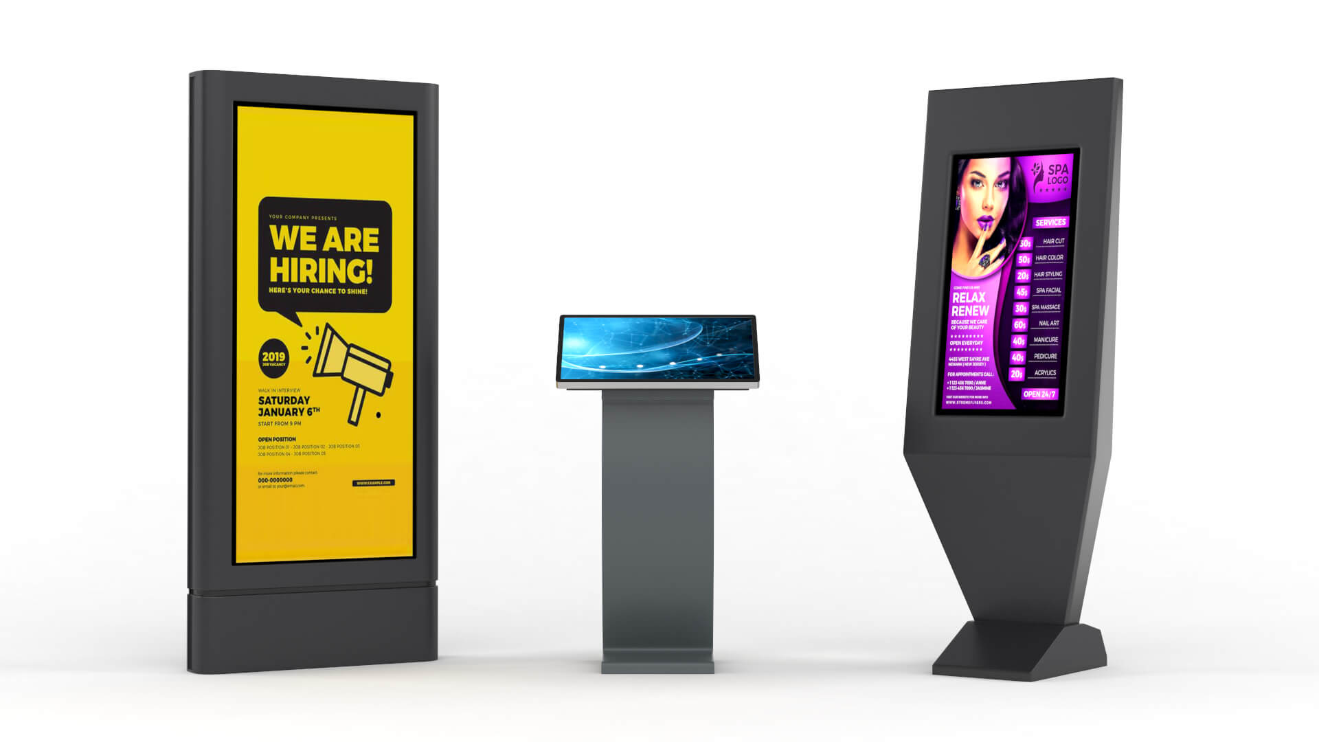Electronic Kiosk Collection 3D Model