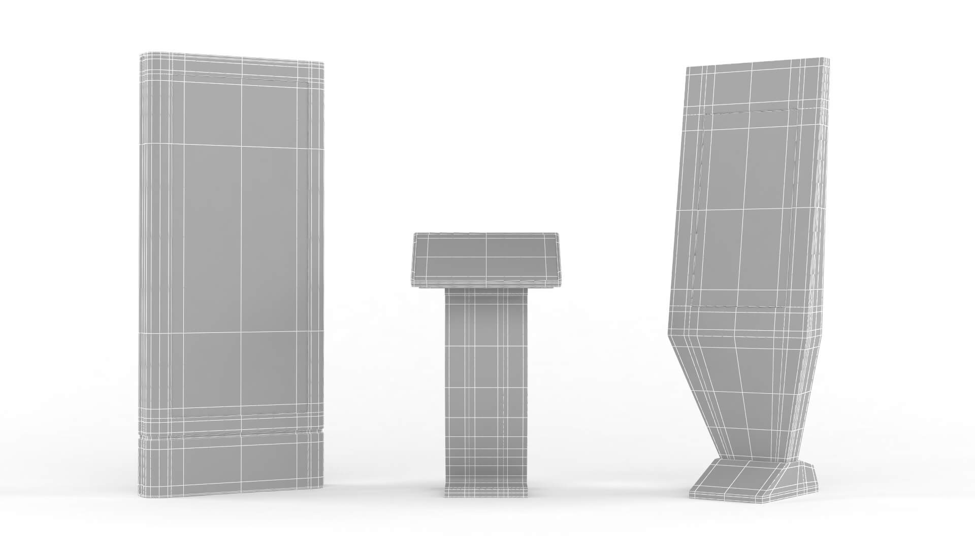 Electronic Kiosk Collection 3D Model