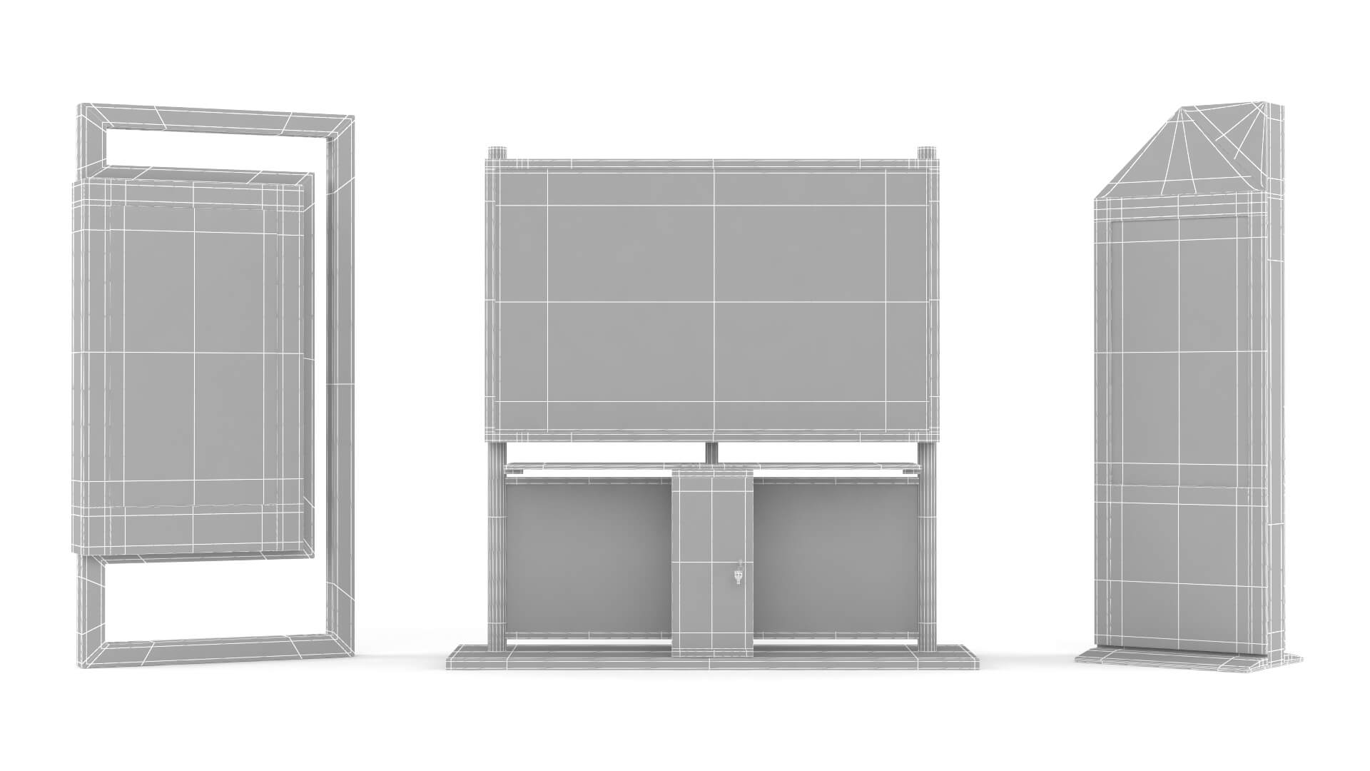 Electronic Kiosk Collection 3D Model