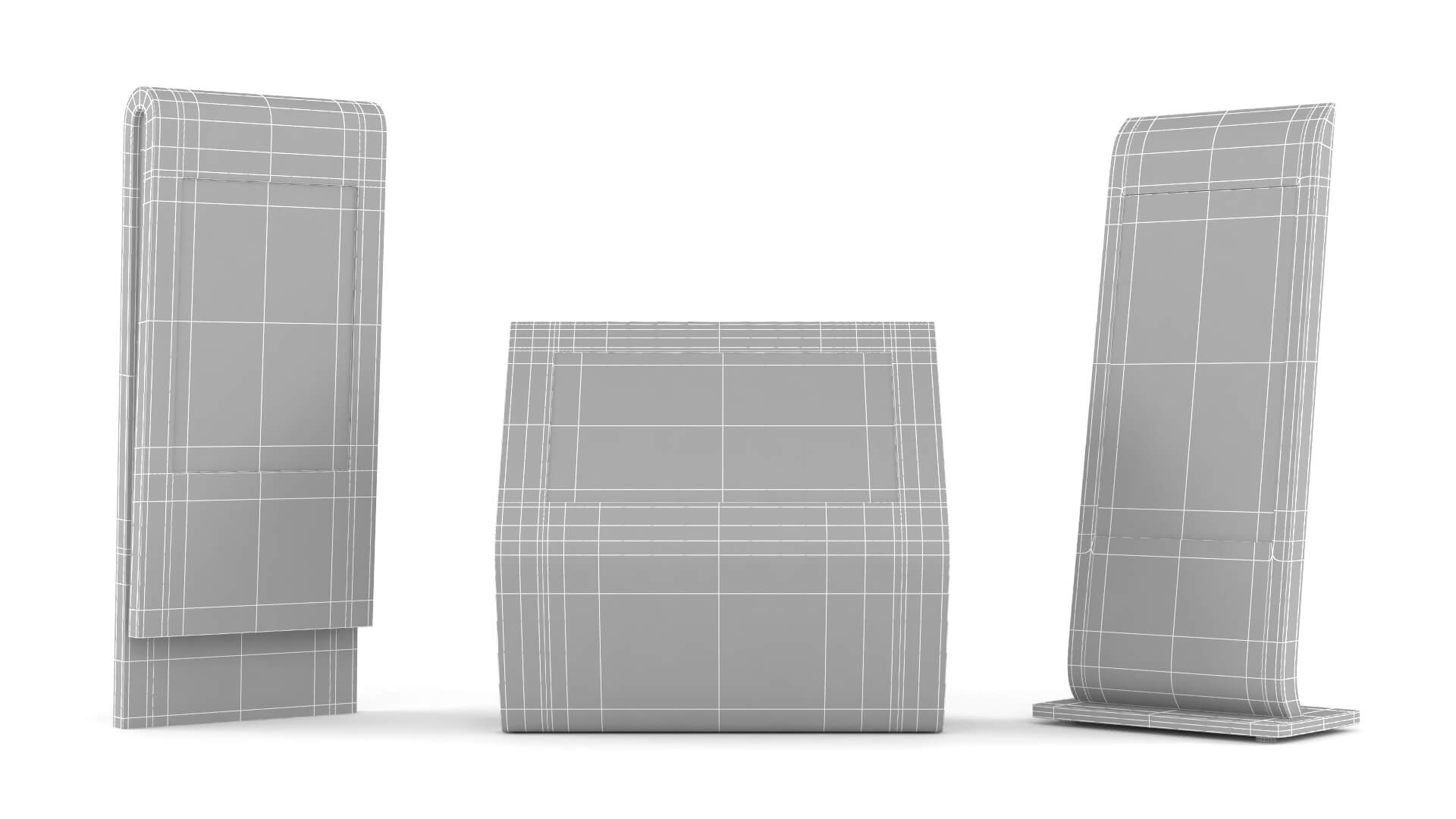 Electronic Kiosk Collection 3D Model