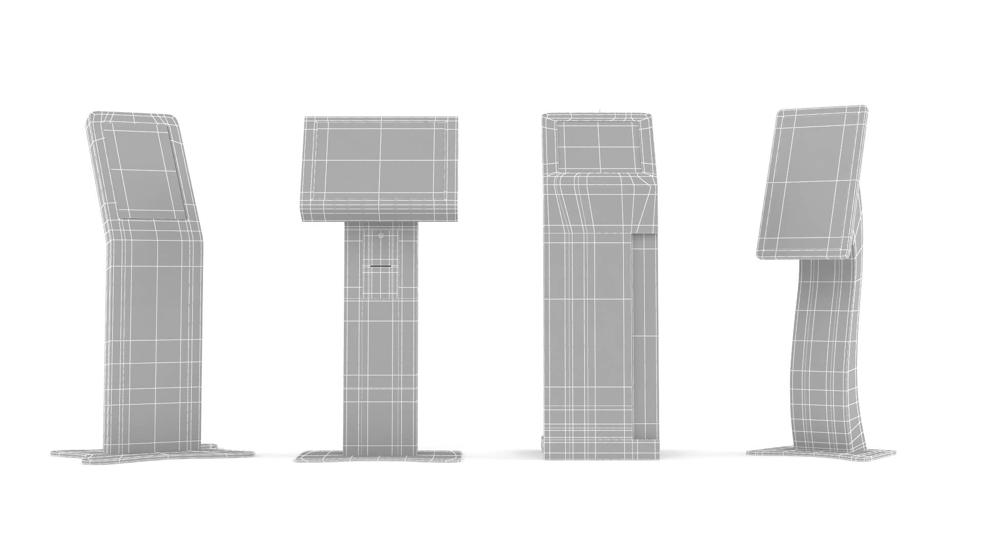 Electronic Kiosk Collection 3D Model