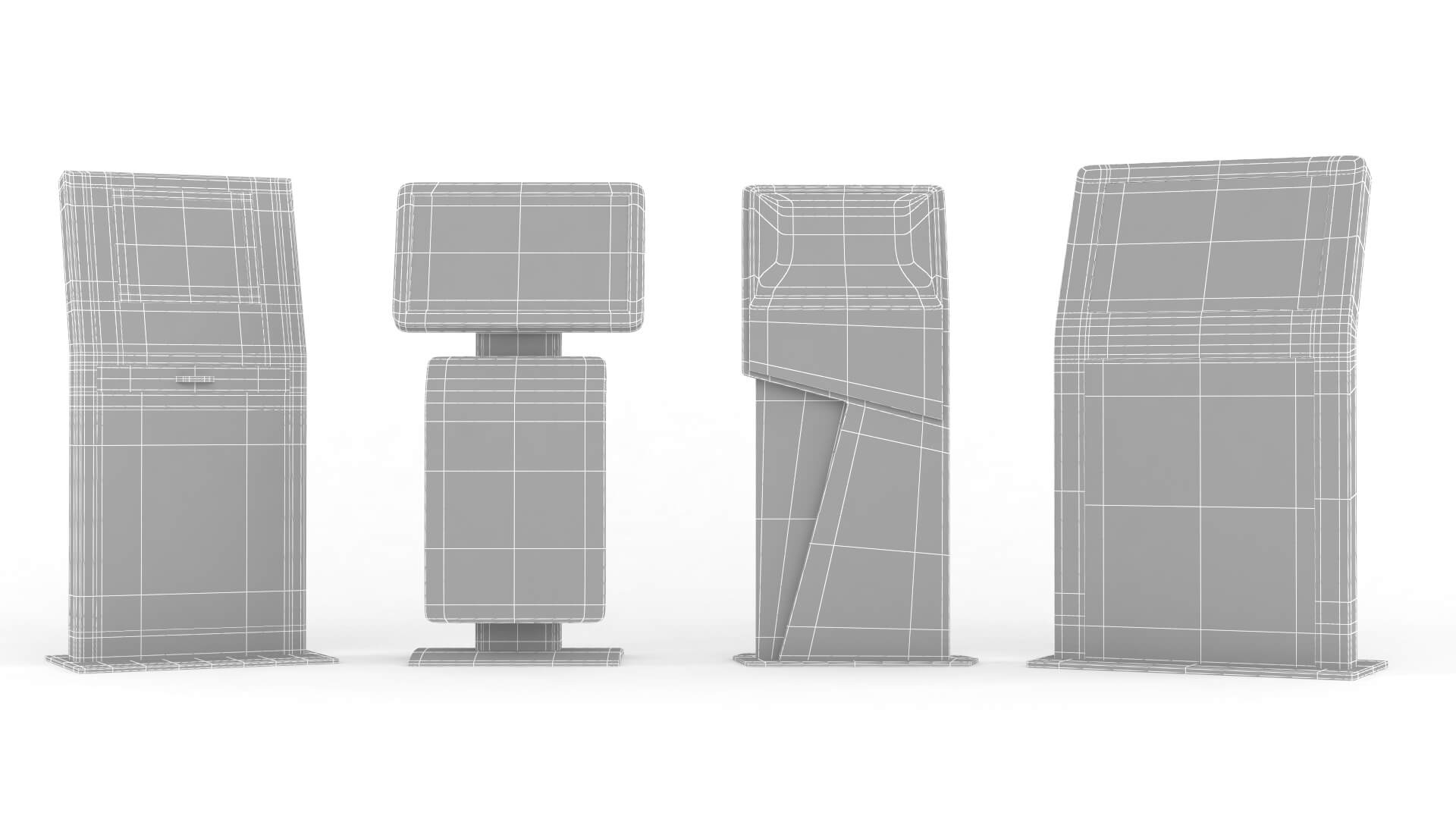 Electronic Kiosk Collection 3D Model