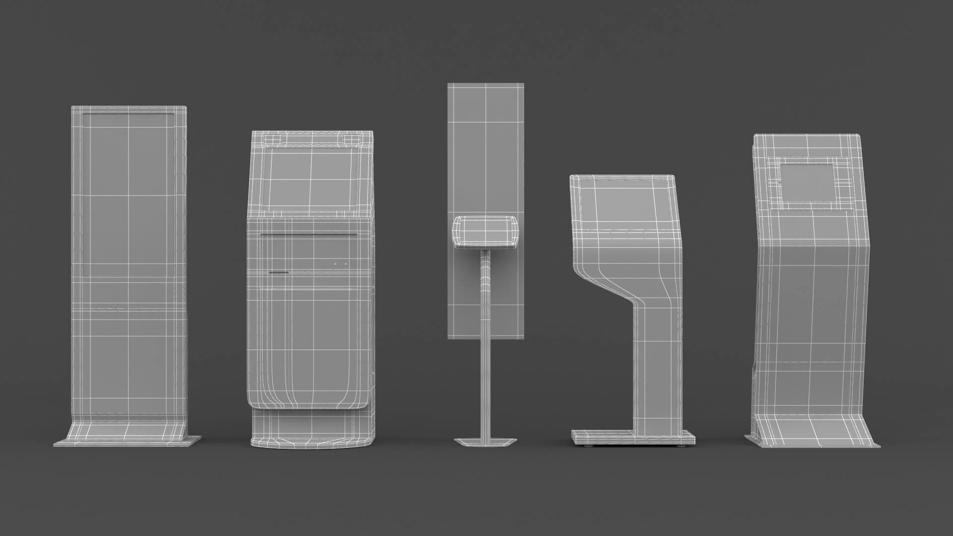 Electronic Kiosk Collection 3D Model
