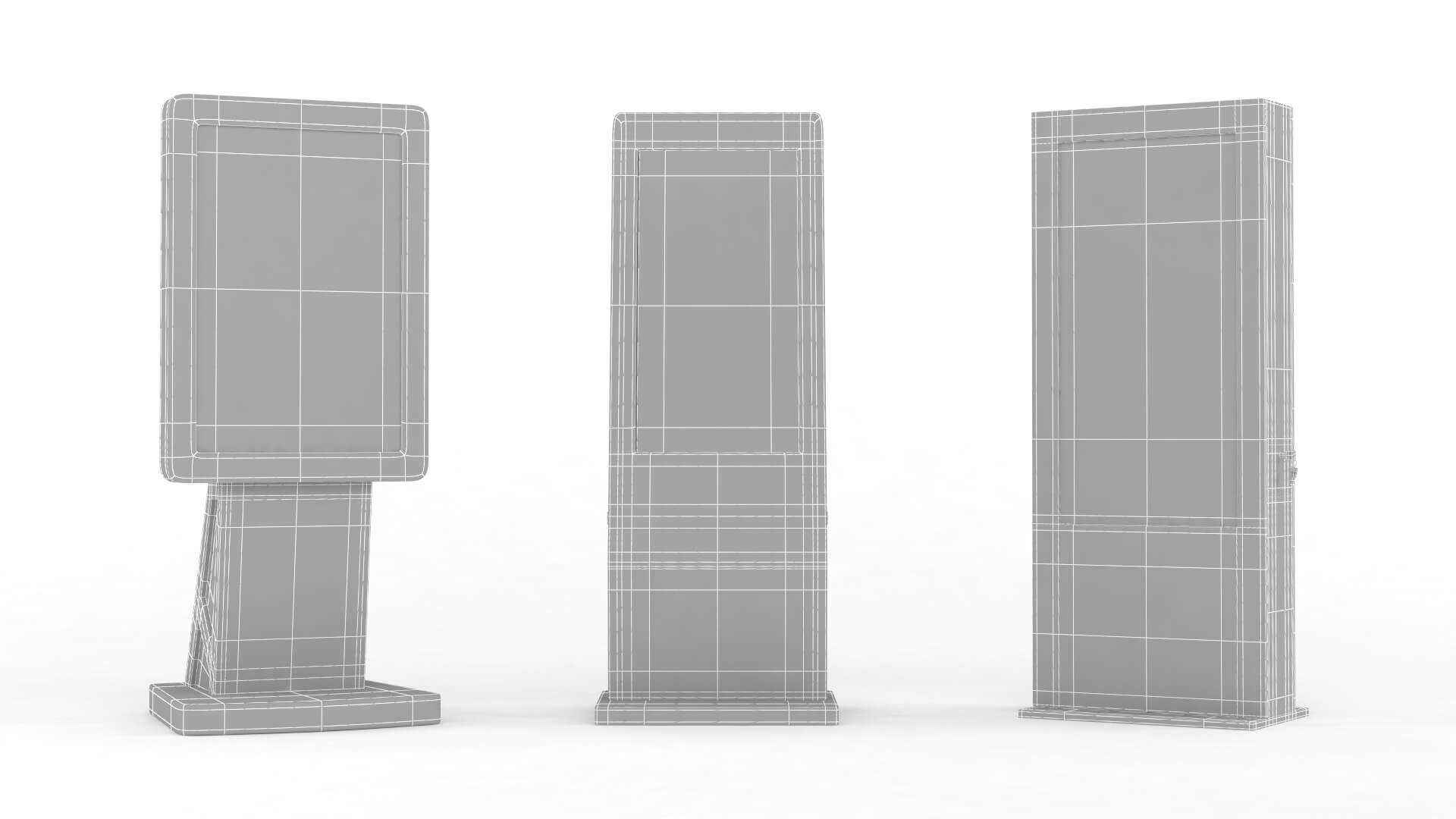Electronic Kiosk Collection 3D Model