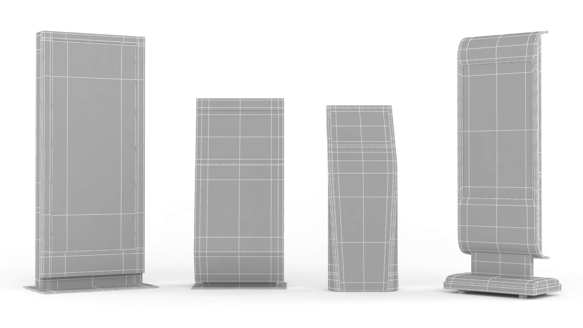 Electronic Kiosk Collection 3D Model
