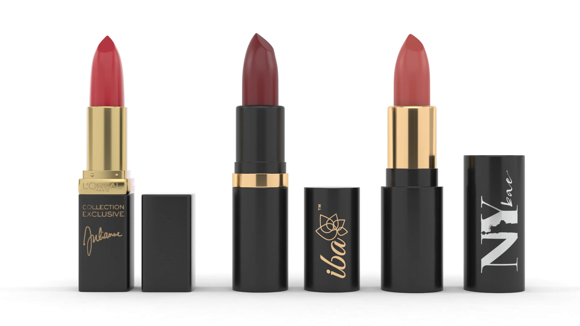 Lipstick Collection 3D Model