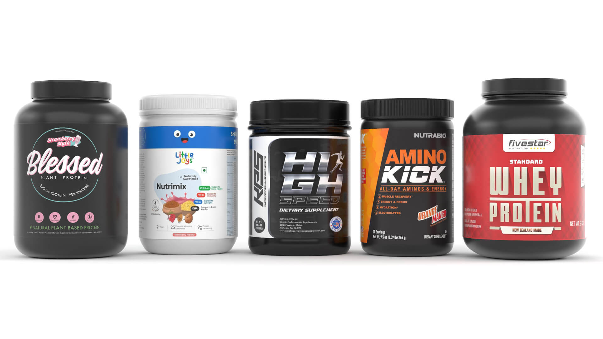 Protein Powder Collection 3D Model