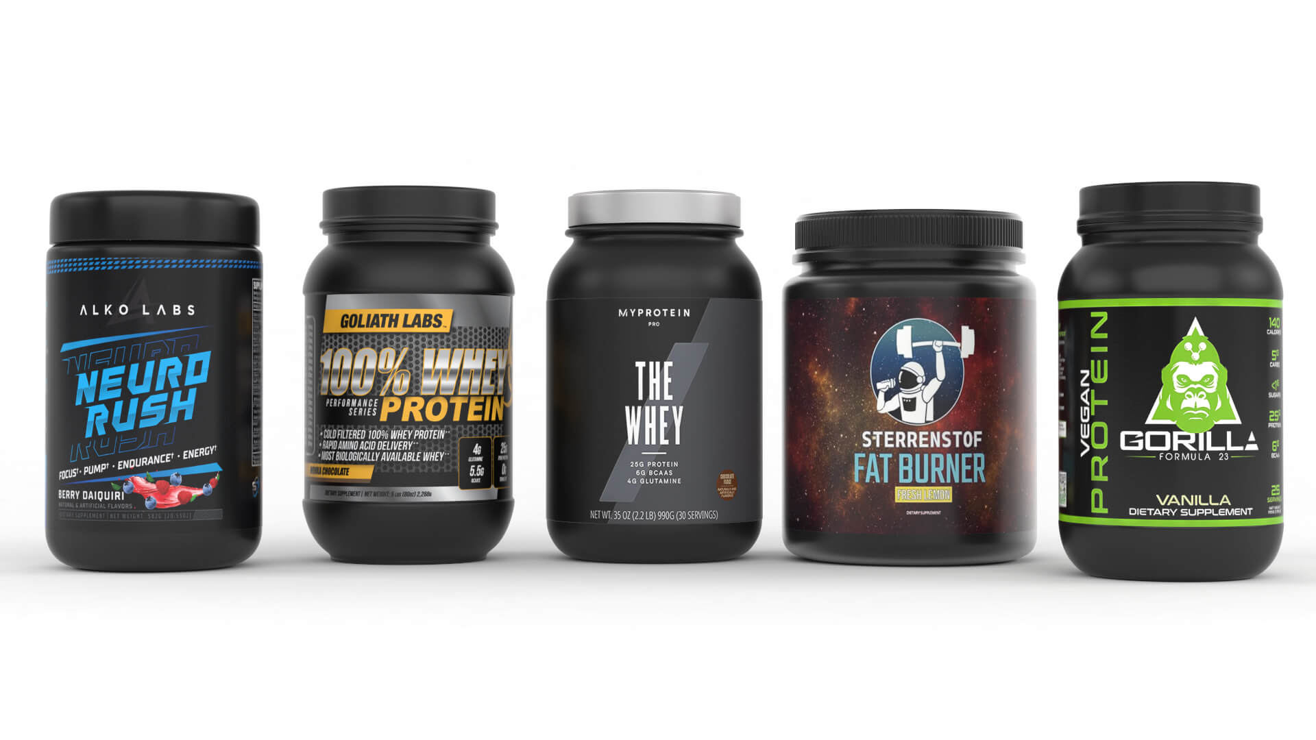 Protein Powder Collection 3D Model
