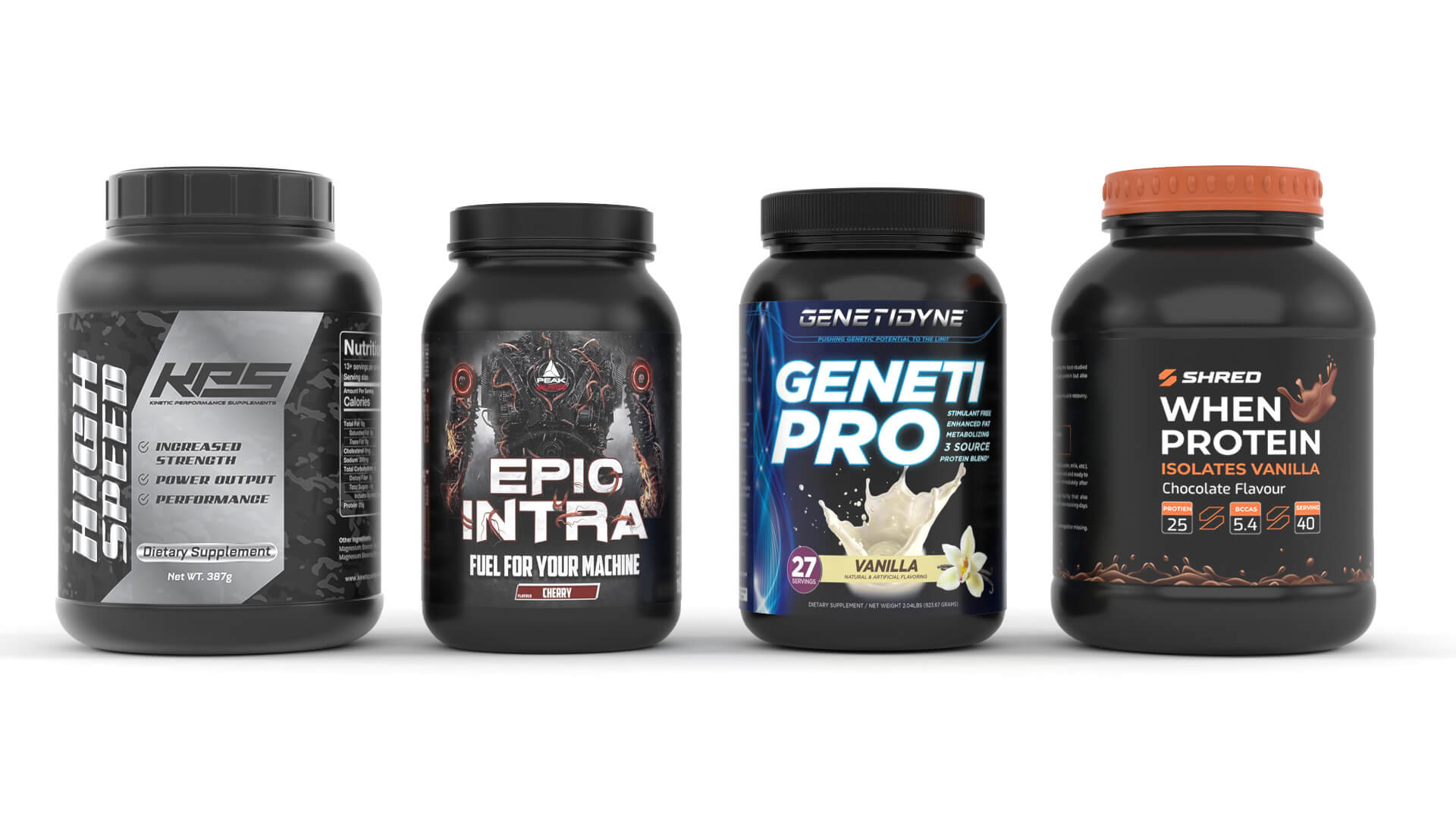 Protein Powder Collection 3D Model