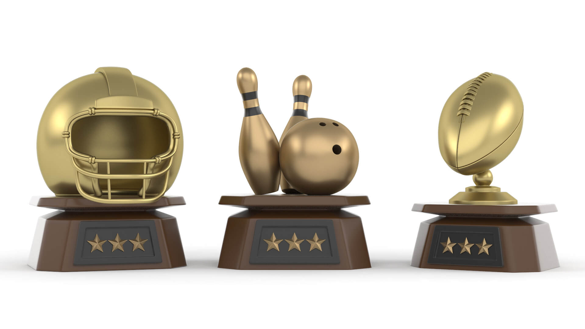 Trophy Cup Collection 3D Model