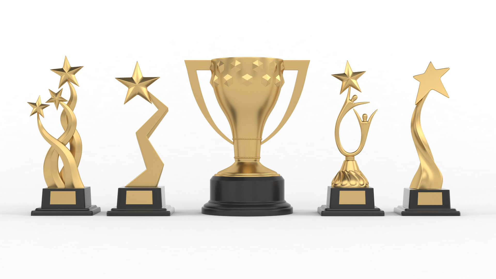 Trophy Cup Collection 3D Model