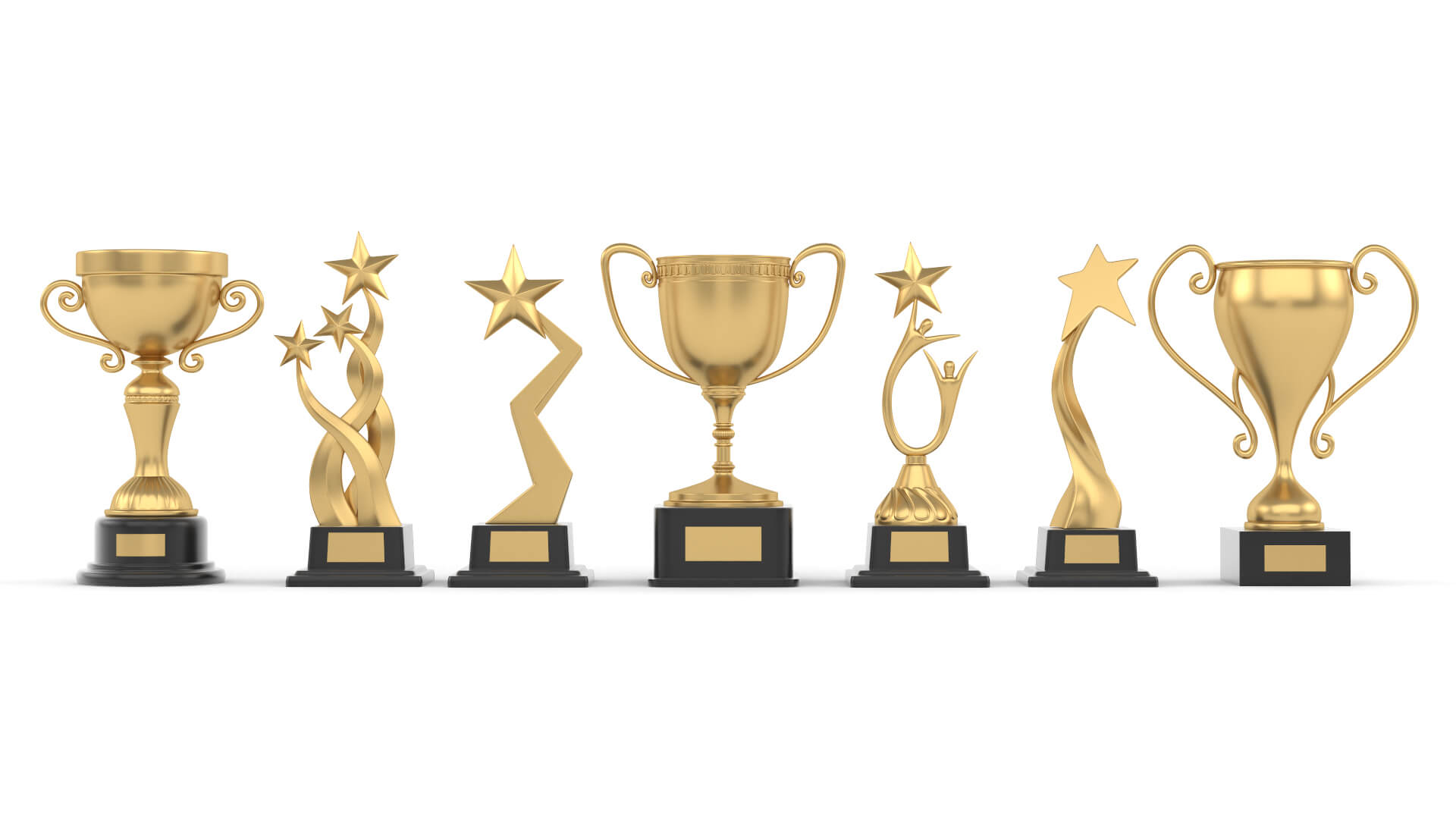 Trophy Cup Collection 3D Model