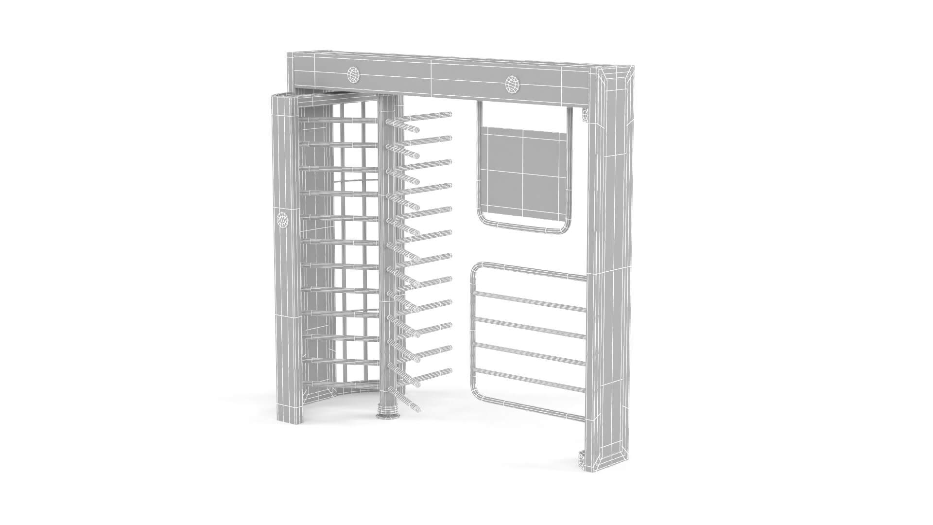 Turnstile Gate Collection 3D Model