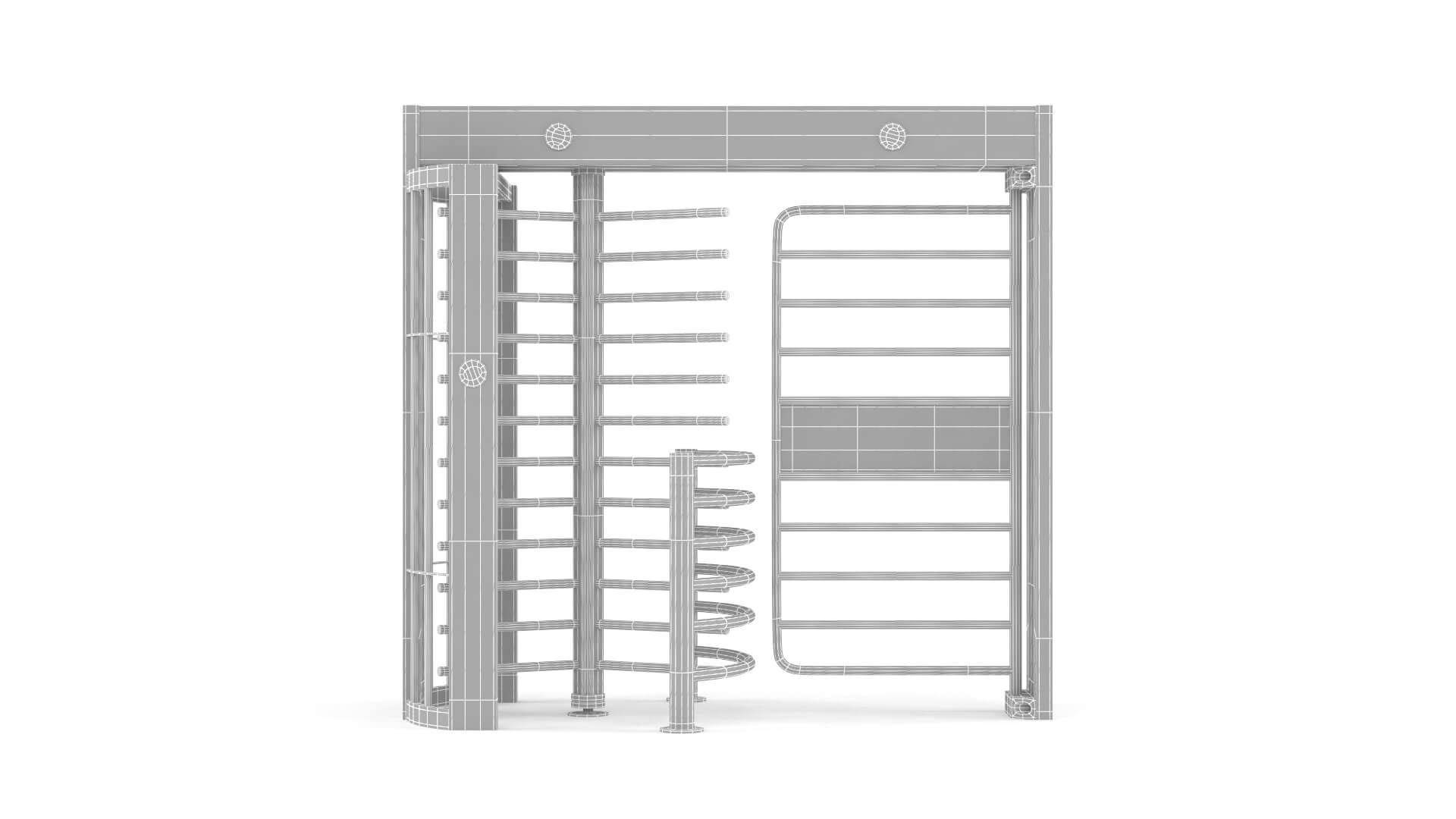 Turnstile Gate Collection 3D Model