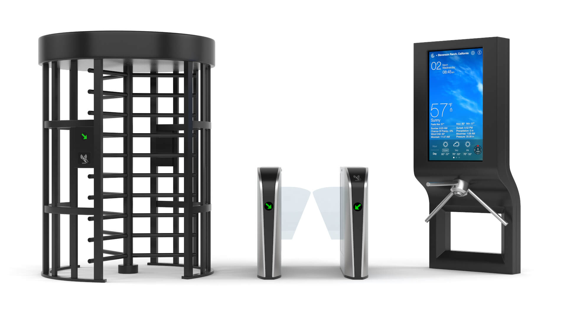 Turnstile Gate Collection 3D Model