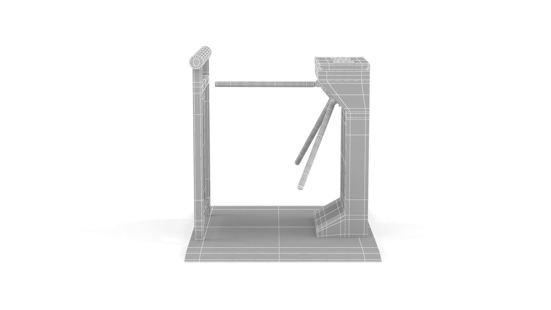 Turnstile Gate Collection 3D Model