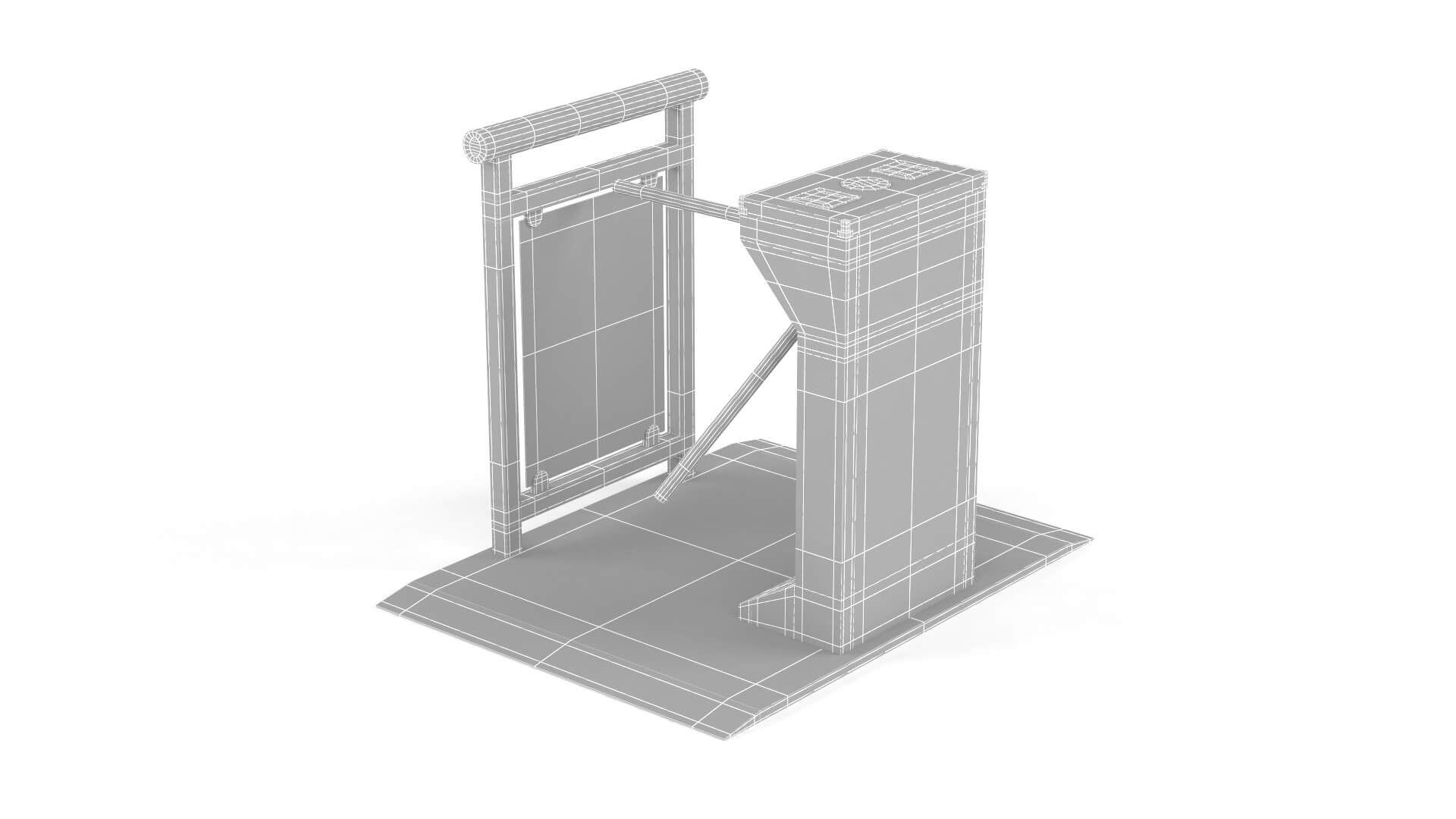 Turnstile Gate Collection 3D Model