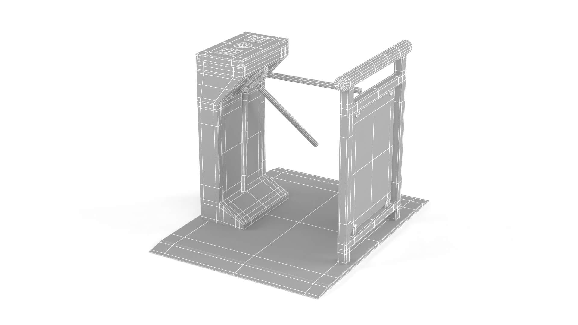 Turnstile Gate Collection 3D Model