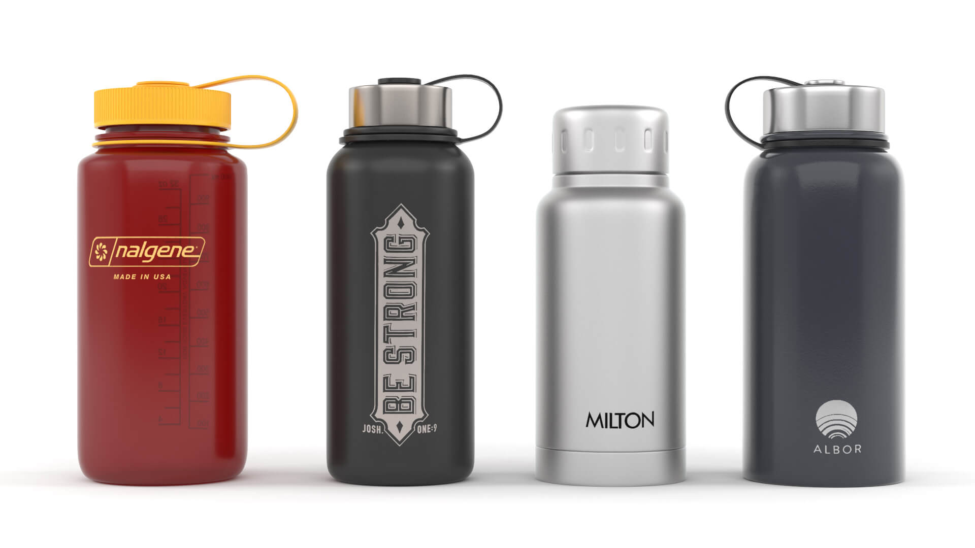Water Bottle Collection 3D Model