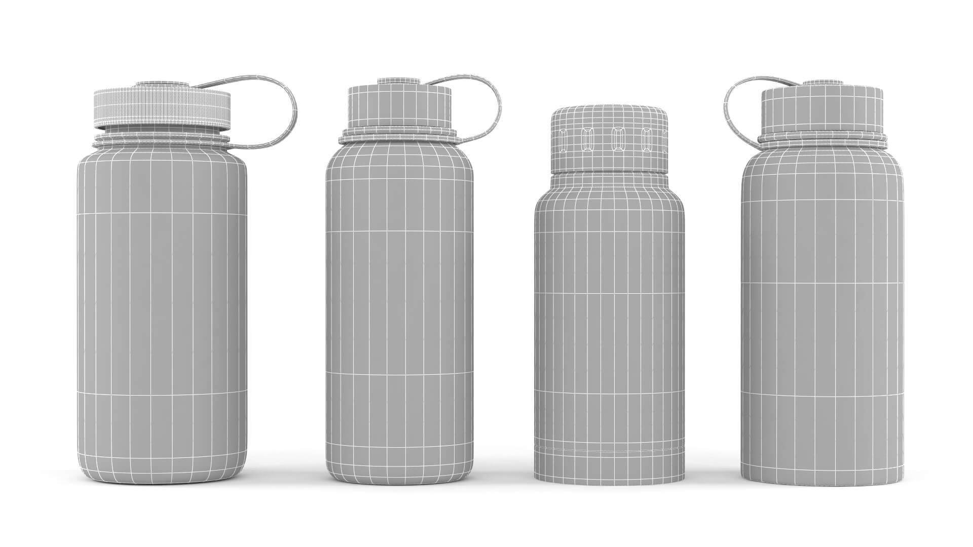 Water Bottle Collection 3D Model