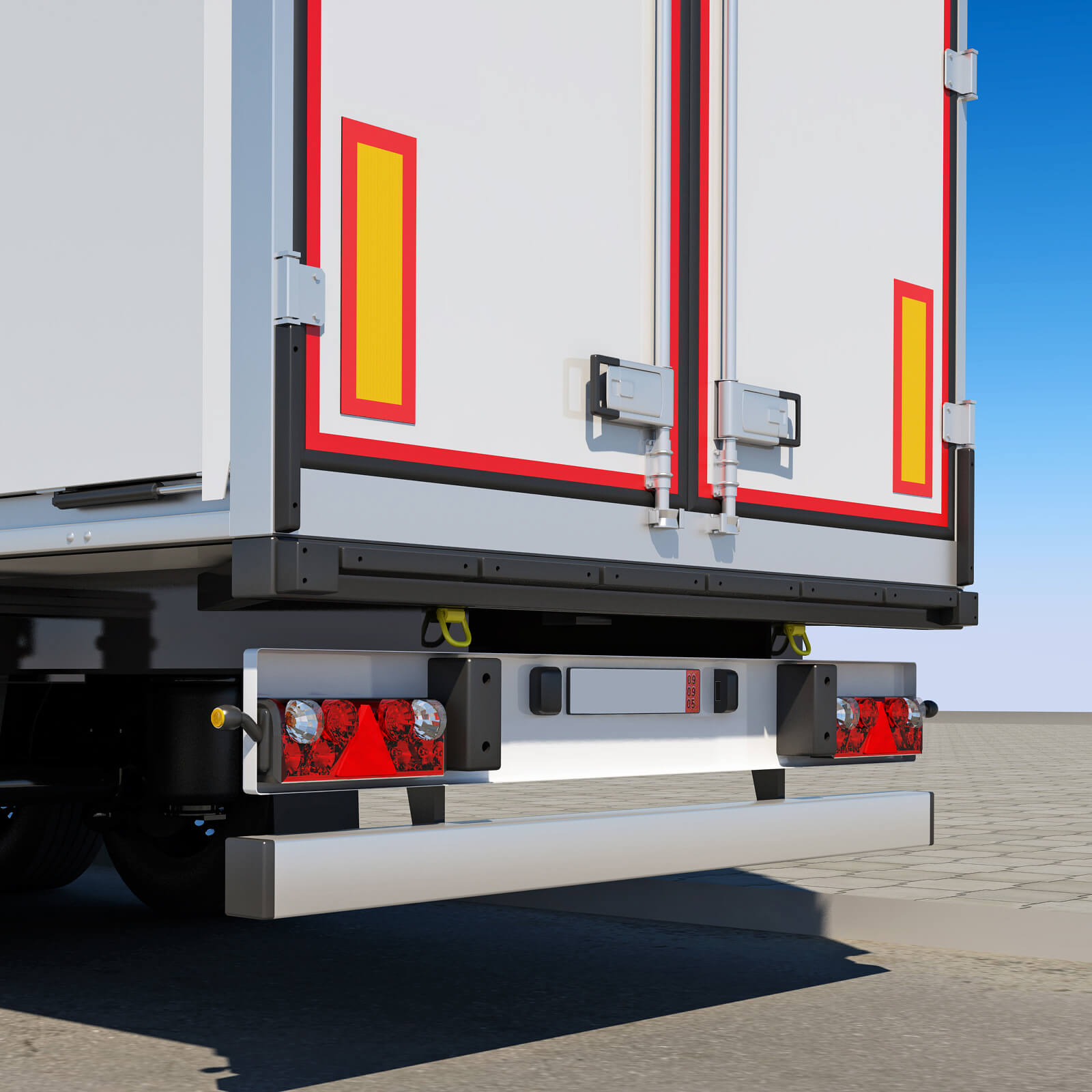 EuroTruck with Semi-Trailer 3D Model