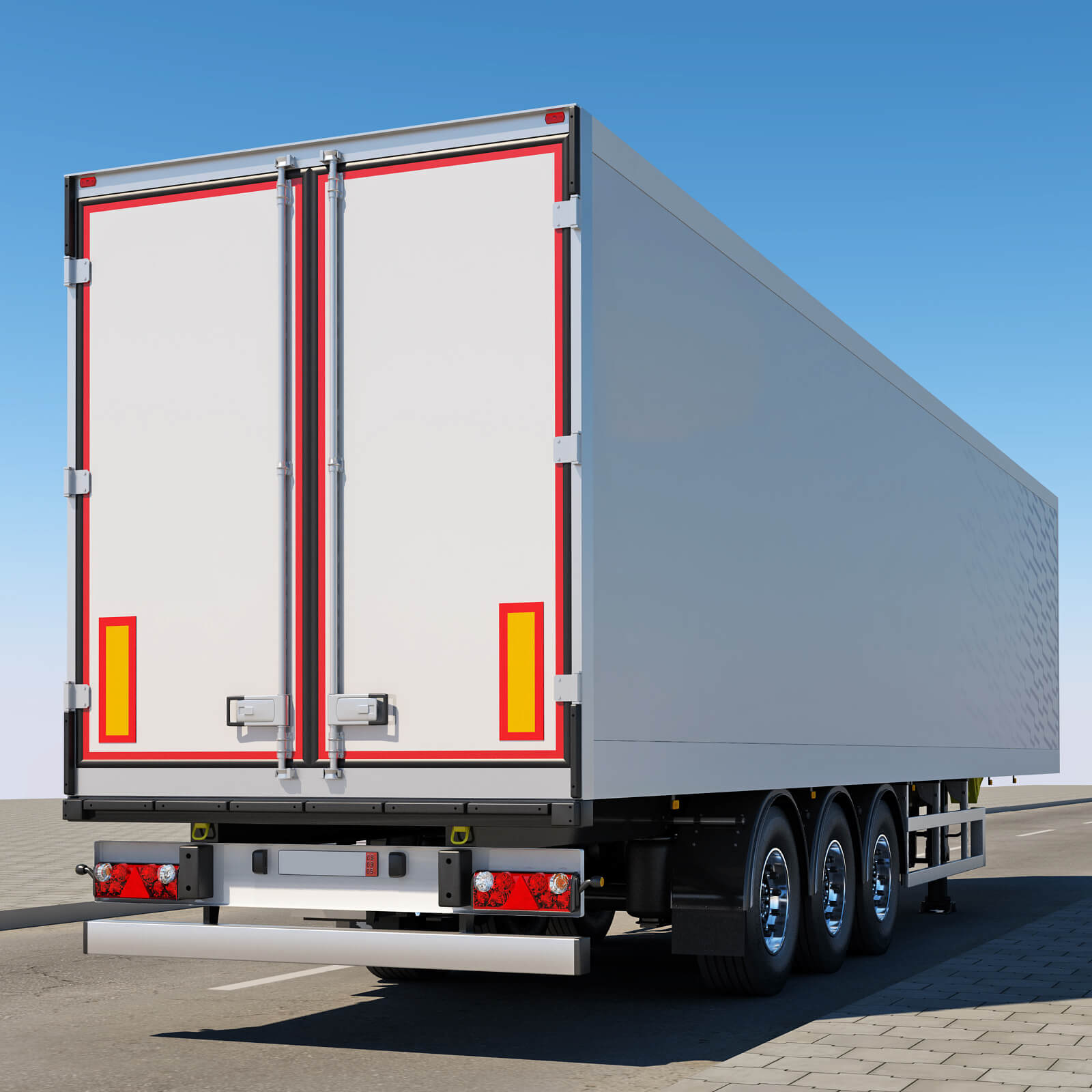 EuroTruck with Semi-Trailer 3D Model