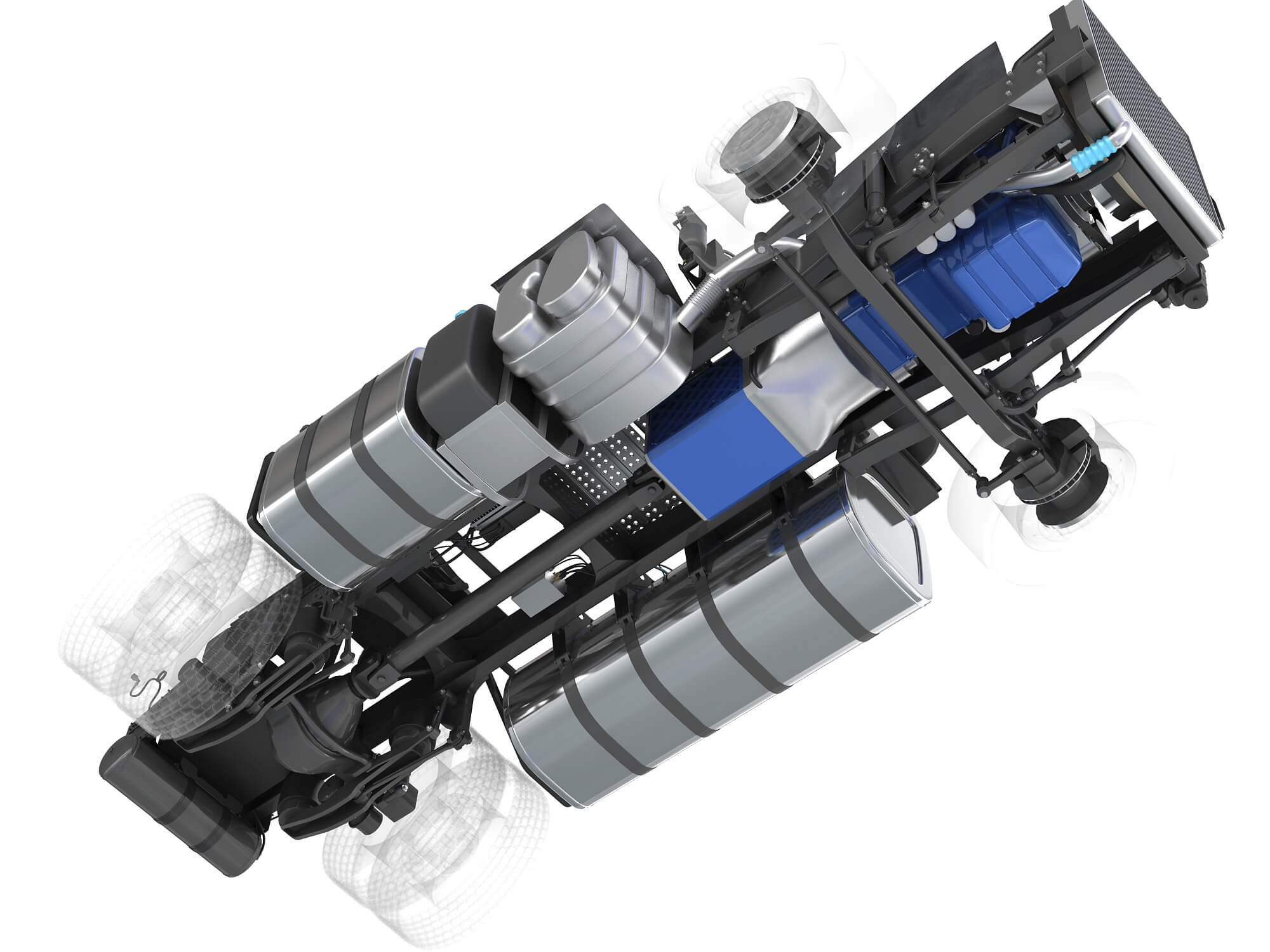 EuroTruck with Semi-Trailer 3D Model