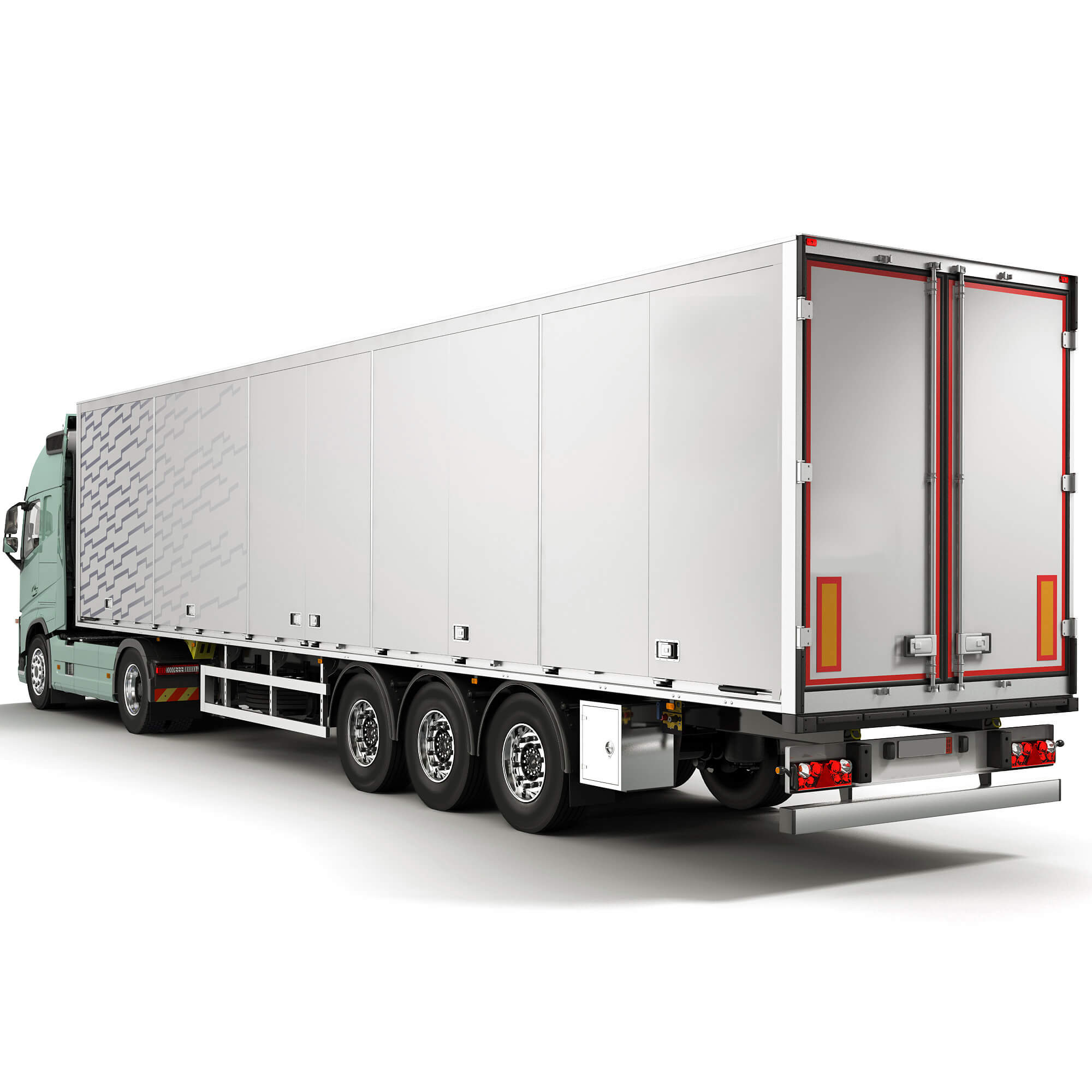 EuroTruck with Semi-Trailer 3D Model
