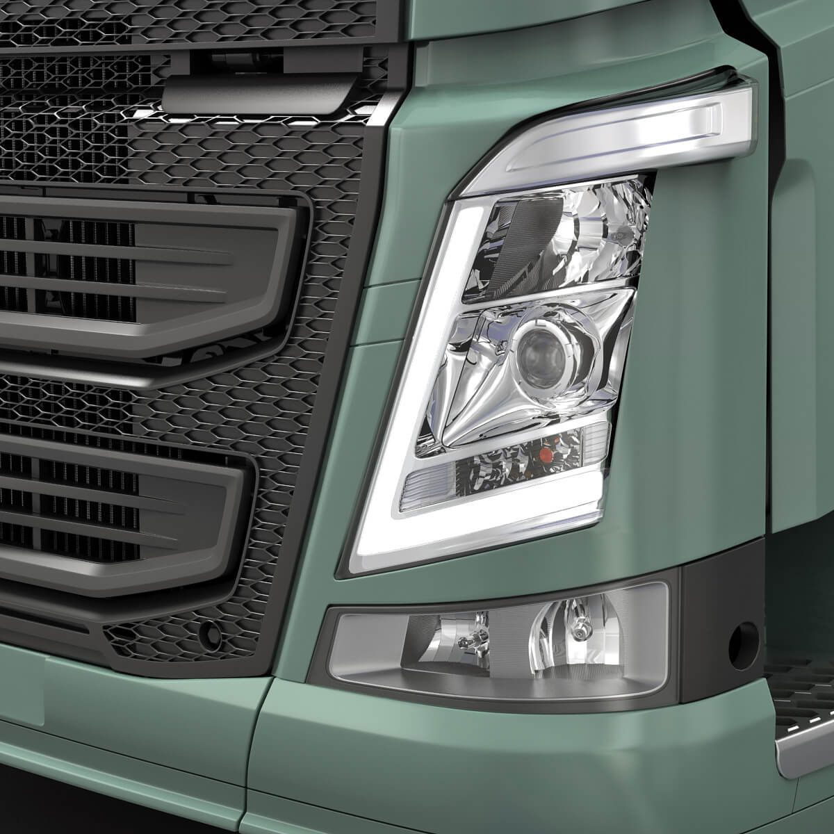 EuroTruck with Semi-Trailer 3D Model