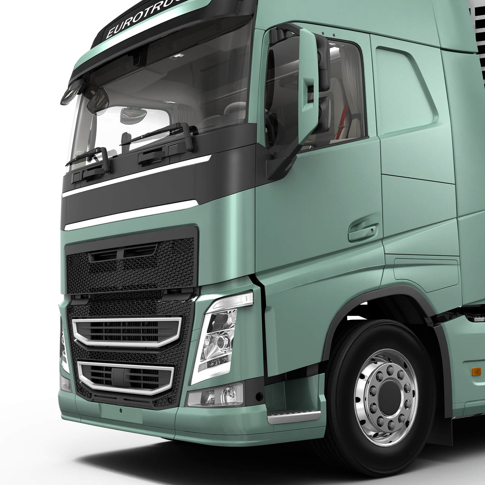 EuroTruck with Semi-Trailer 3D Model