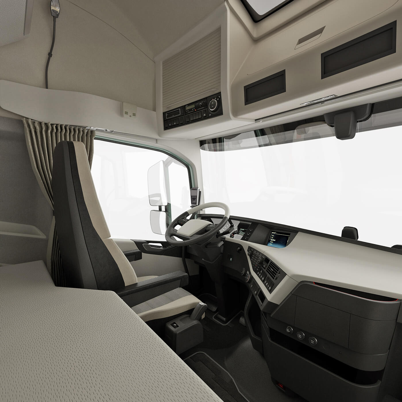 EuroTruck with Semi-Trailer 3D Model