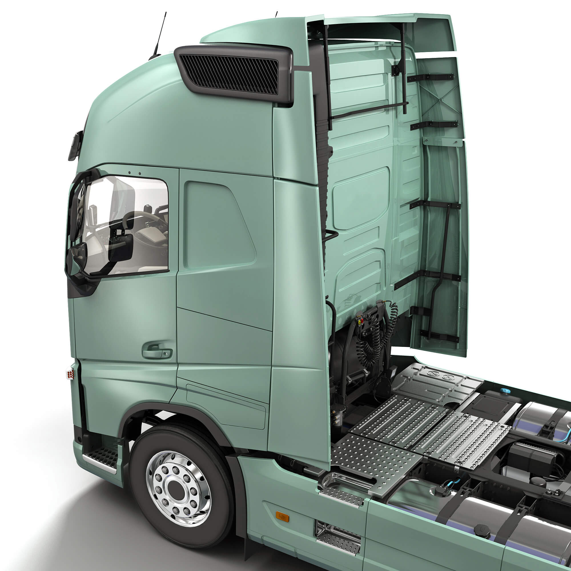 EuroTruck with Semi-Trailer 3D Model