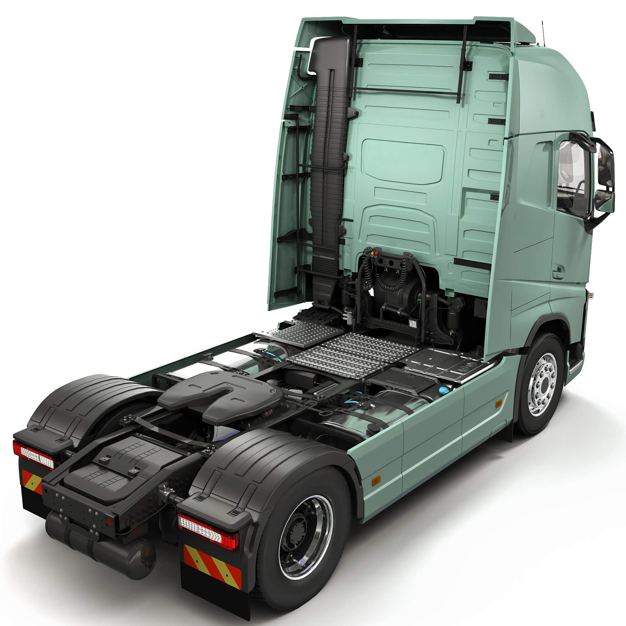 EuroTruck with Semi-Trailer 3D Model