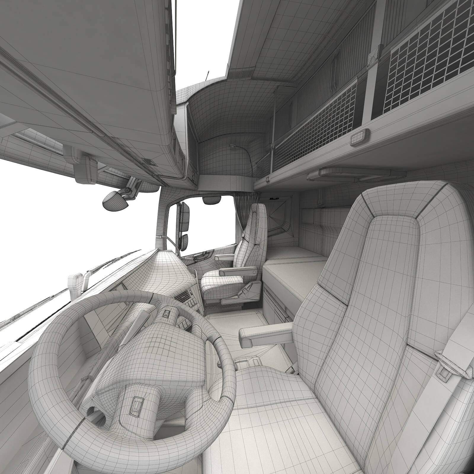 EuroTruck with Semi-Trailer 3D Model