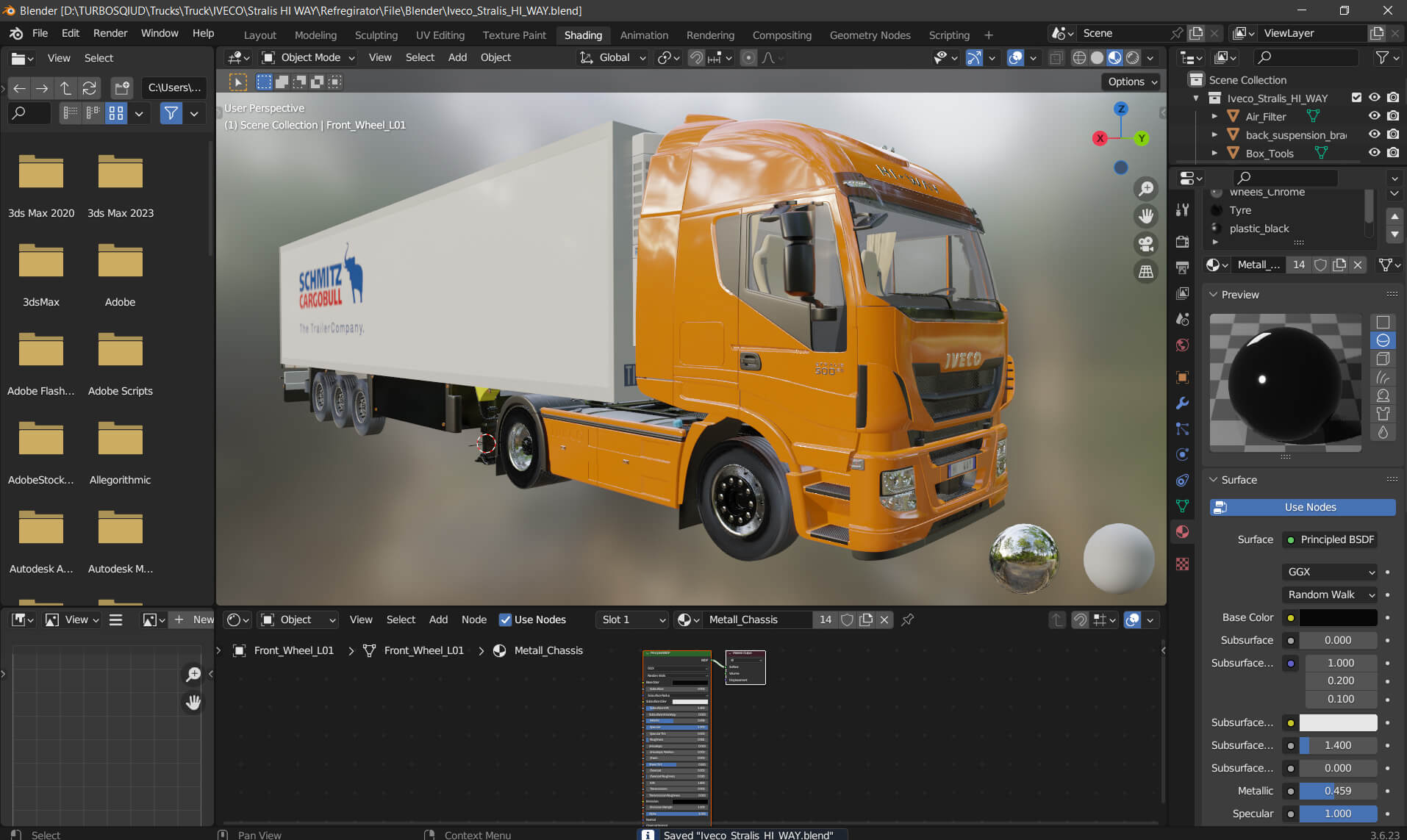 Iveco Stralis Hi-Way 2013 3D Model
