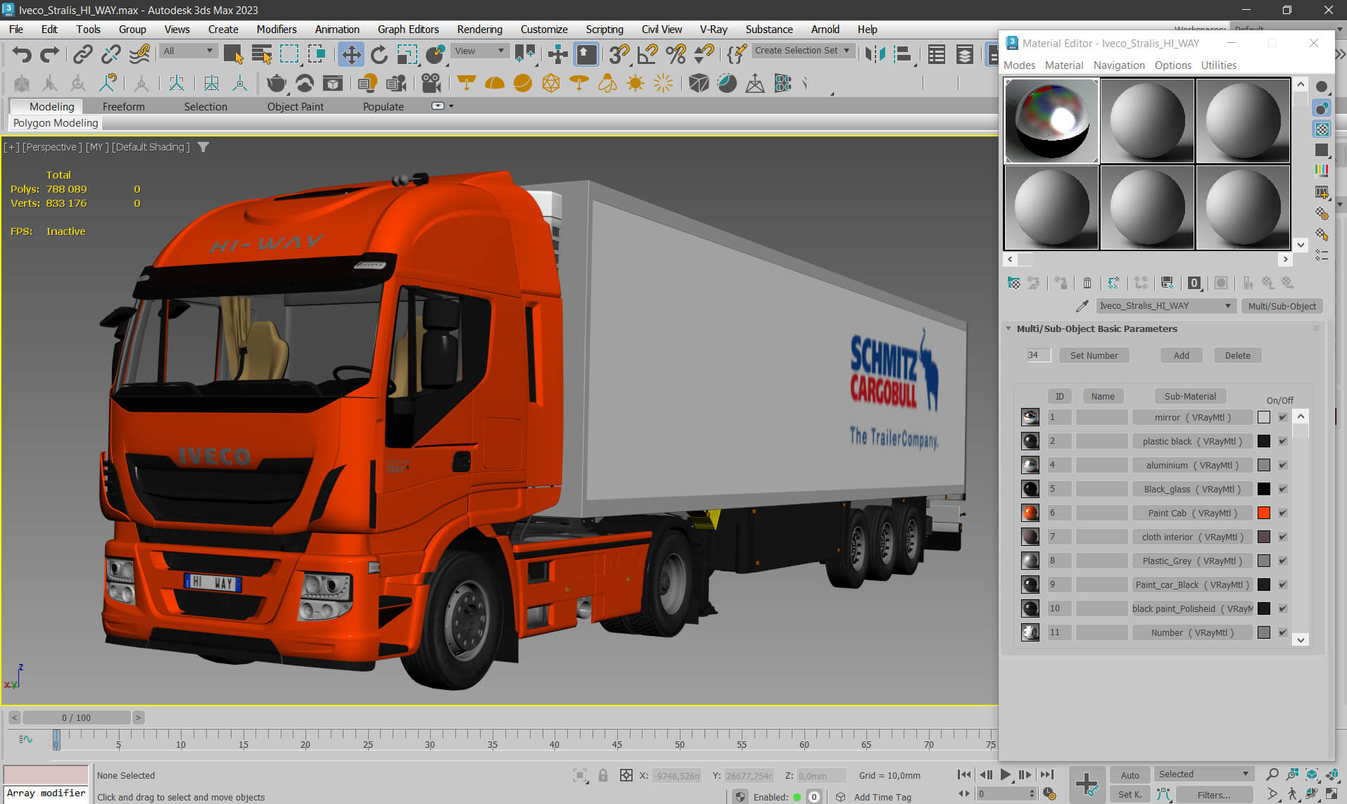 Iveco Stralis Hi-Way 2013 3D Model