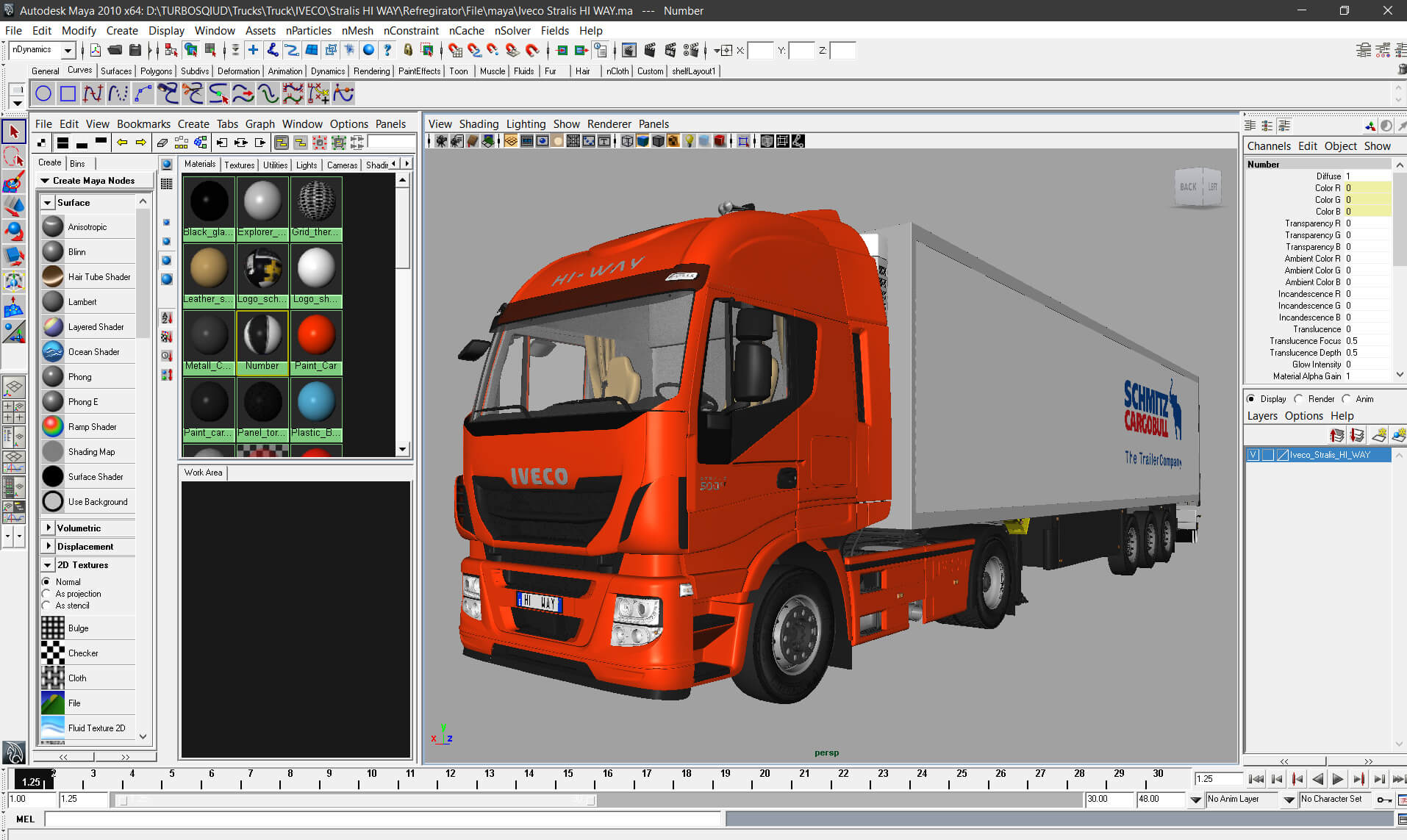 Iveco Stralis Hi-Way 2013 3D Model