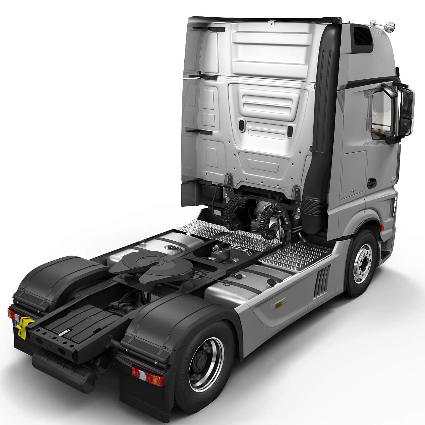 Mercedes Actros 2011 Trailer 3D Model