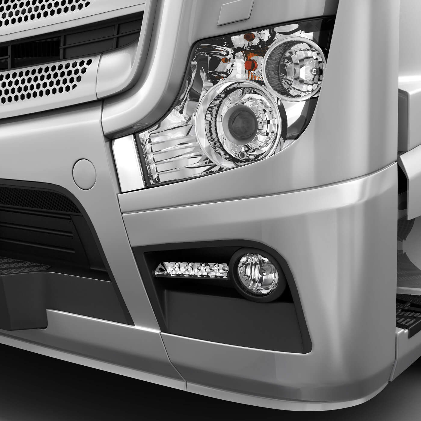 Mercedes Actros 2011 Trailer 3D Model